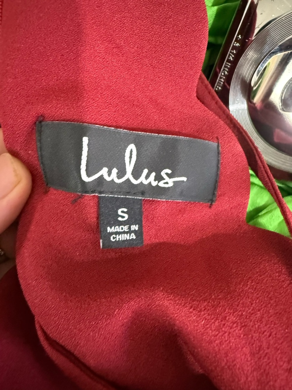 Lulu's Burgundy Halter Dress - Picture 2 of 4
